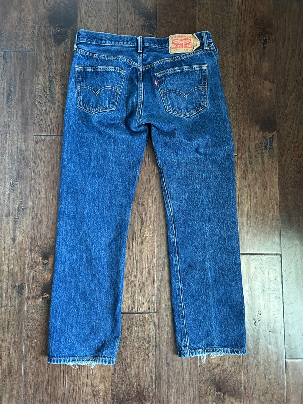 Levi's Men's 501 32x30 Classic Straight Leg Jeans - Blue